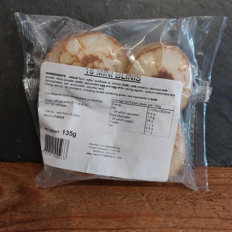 Blinis 135g (approx 16)